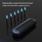 Egyedi USB újratölthető Sonic fogkefe Smart Timer gyorstöltéssel, tartóval