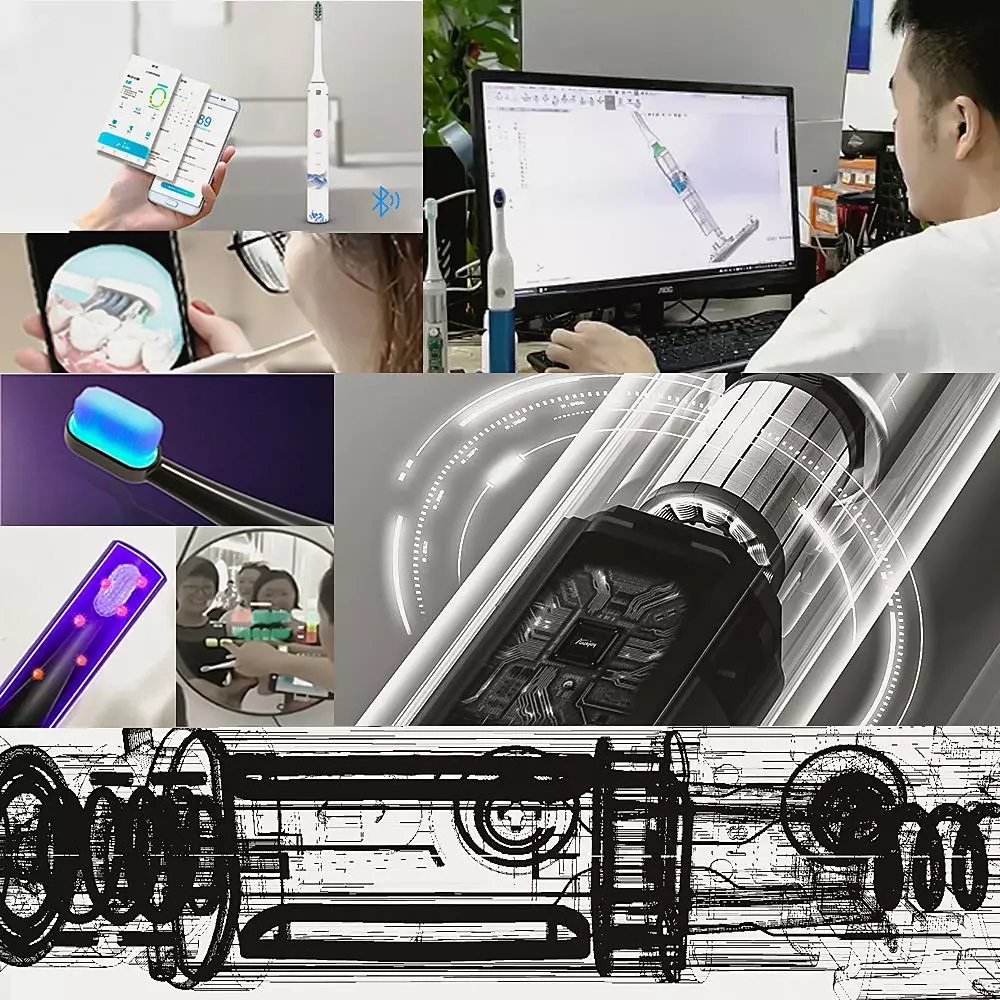 Automata Smart Premium hordozható utazási elektromos Sonic fogkefe