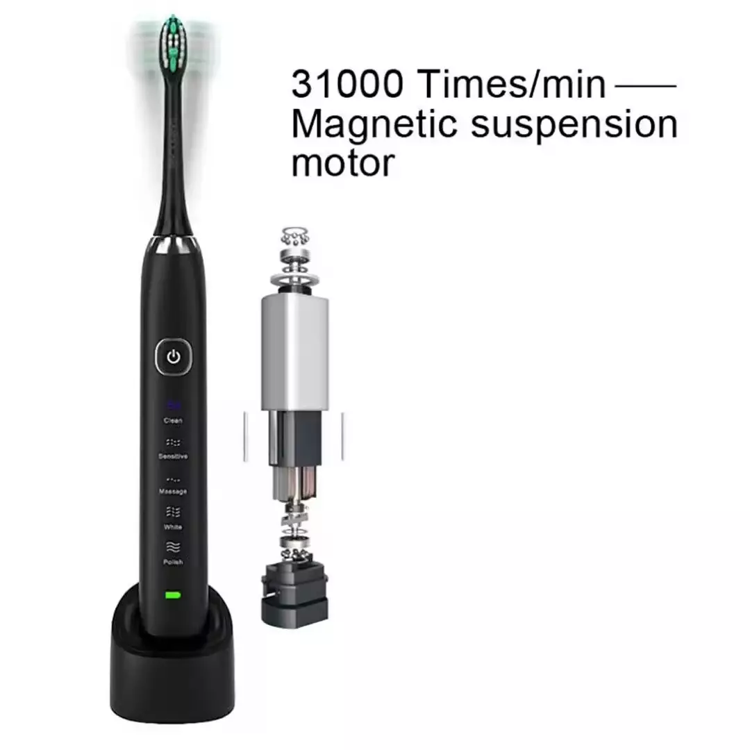 Ipx7 vízálló intelligens újratölthető Sonic elektromos fogkefe