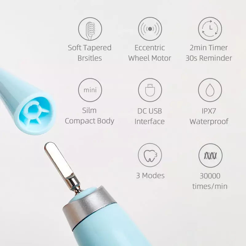 Travel Adult Toothbrush Smart Sonic elektromos fogkefe